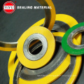 Venda imperdível! Metal Spiral Wound Gasket Ss304 com anel exterior CS Spray pintura cores Yellow ou Green Gasket